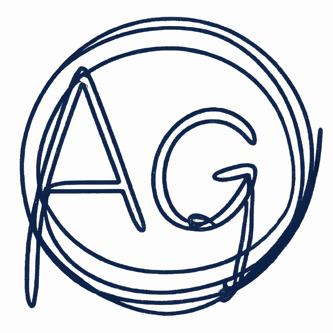 The Abstract Goods logo: a one-line drawing with text 'AG' within a circle.